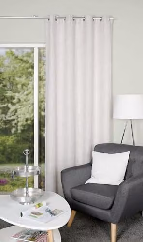 Home Wohnideen Linora gordijn met oogjes, beige, B: 140 cm, H: 225 cm