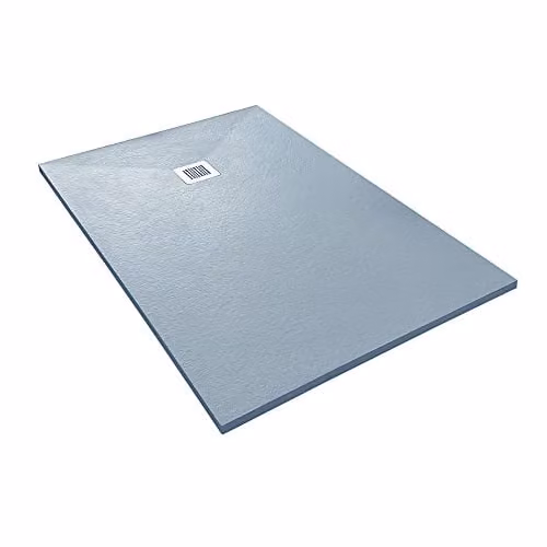 ALONI Madison Douchebak – Composiet – Mat Grijs – B/D/H: 120 x 80 x 3 cm