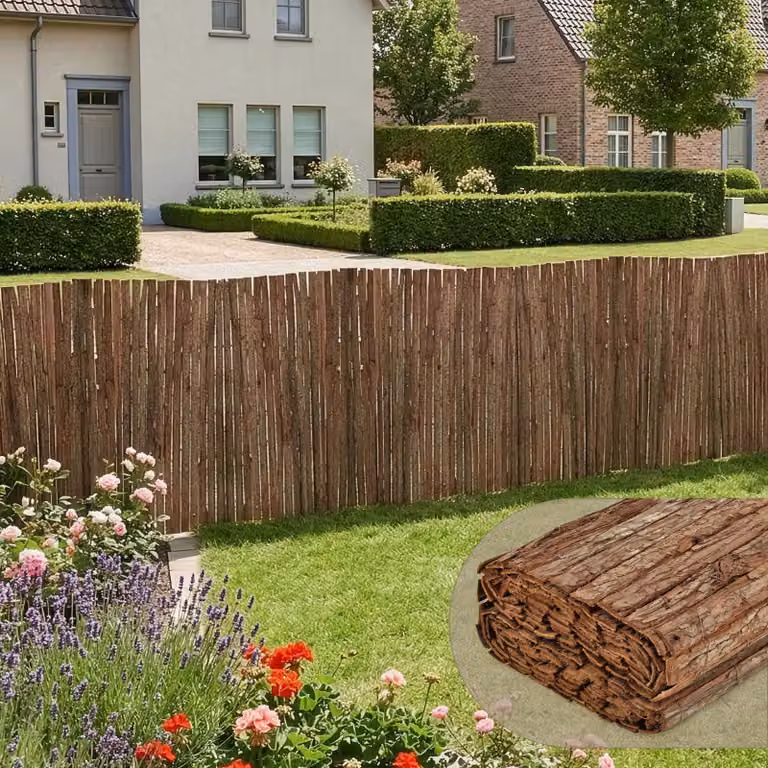 casa.pro Rindenmat Zamora privacy scherm van boomschors 100 x 300 cm