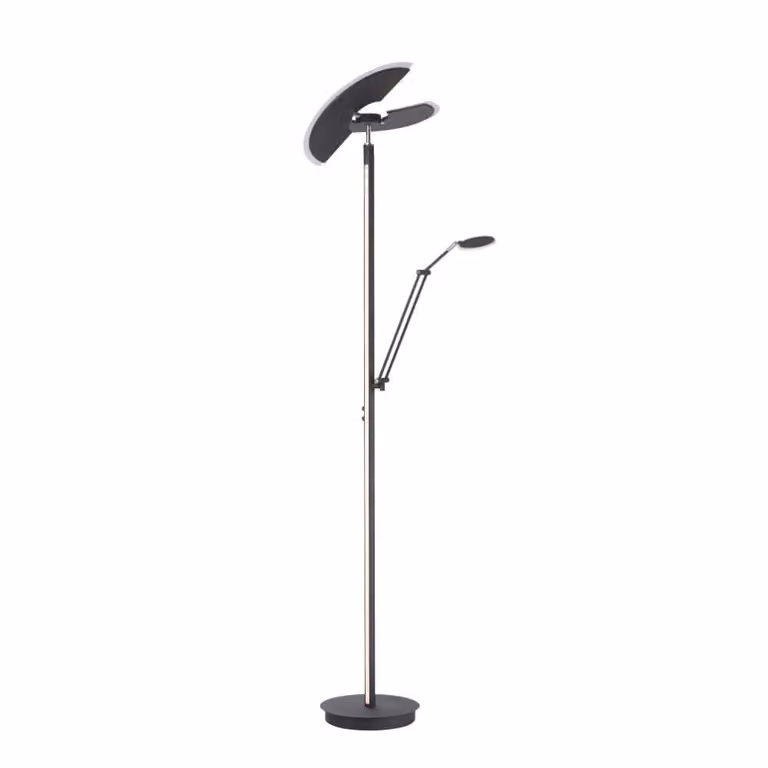 Paul Neuhaus Pure Mutil LED vloerlamp - Antraciet - Modern - Dimbaar en verstelbaar