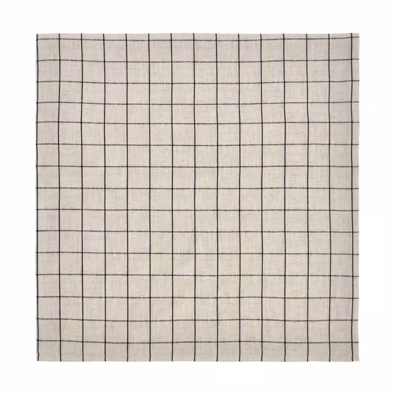 House Doctor Join tafelkleed Black-off white 150 x 150 cm