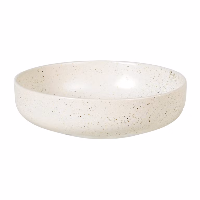 Broste Copenhagen Nordic Vanilla kom laag Ø17 cm Cream met granen