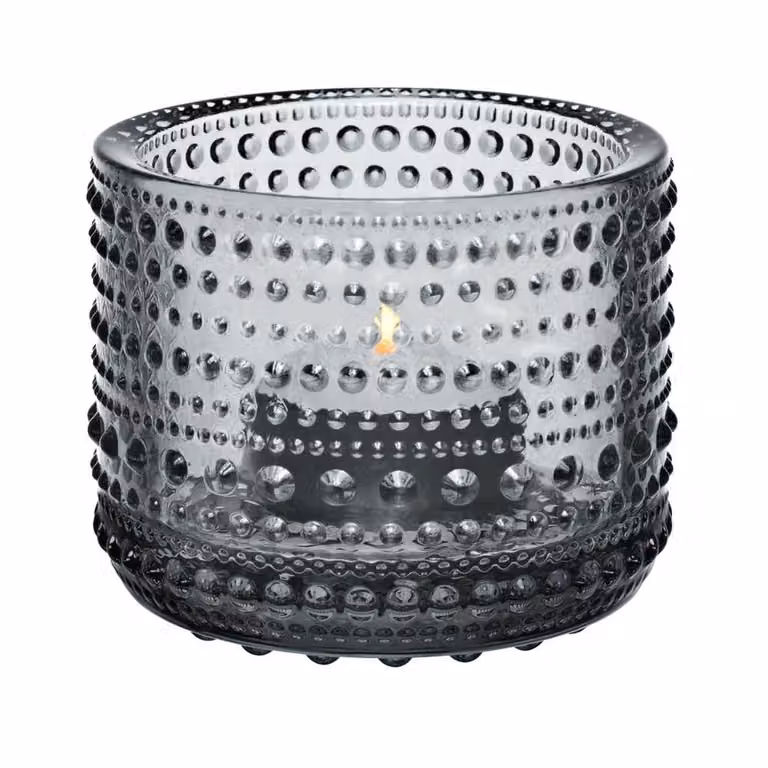 Iittala Kastehelmi waxinelichthouder grijs