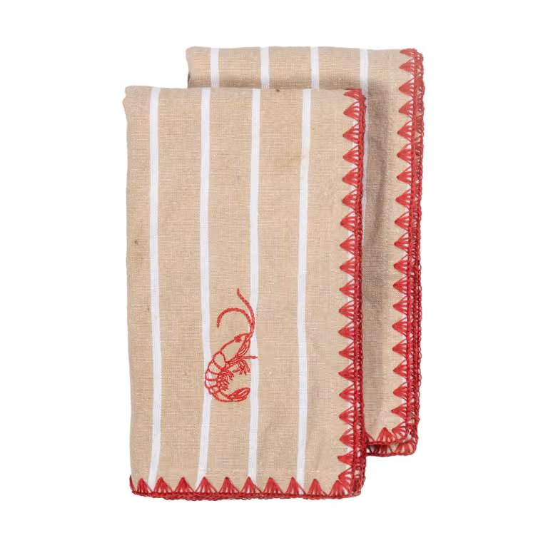 Byon Bubba stoffen servetten beige 2-pack 45 x 45 cm