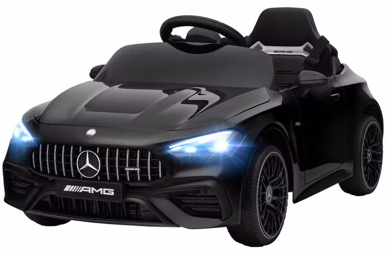 AIYAPLAY Elektrische kinderauto met muziek en MP3-aansluiting, 2x12V met zachte start- en stopfunctie