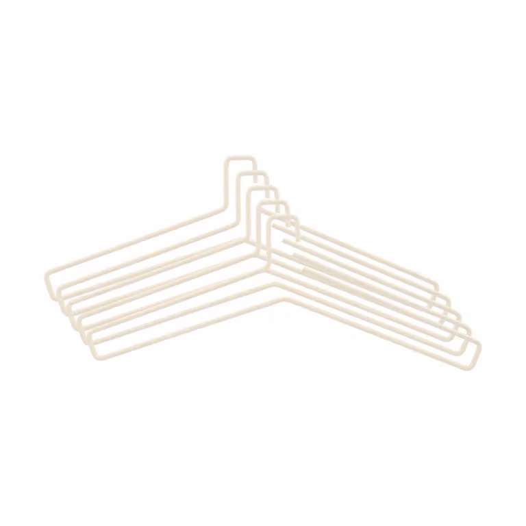 Scandi Living Edge hanger 5-pack Beige