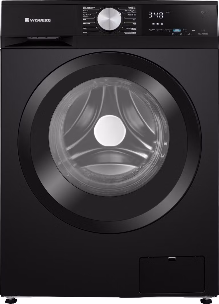 Wisberg WBWM1A4B9NB HygienicSteam Wasmachine - 9 kg - 1400 toeren - Energieklasse A-40%