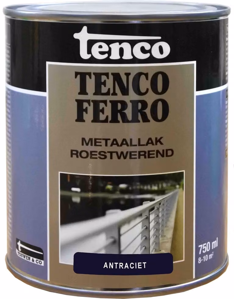 Tenco Ferro Roestwerende Metaallak Antraciet - 750 ml