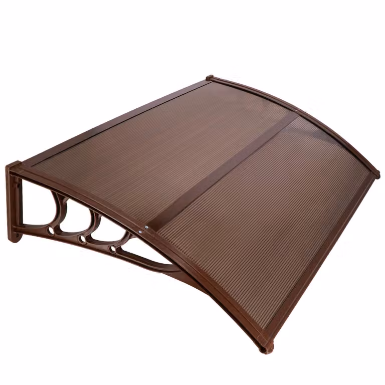 Springos Deurluifel Bruin Transparant Kunststof UV-bestendig B/D: 150 x 80 cm
