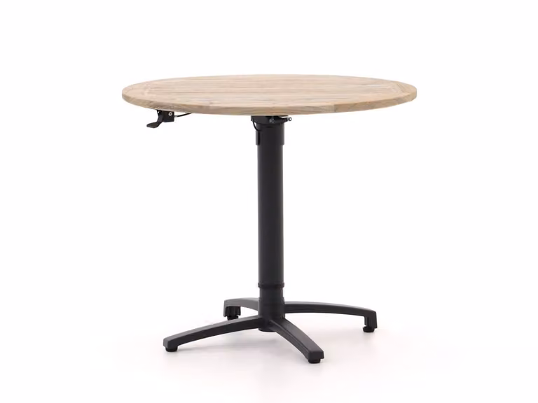 Bellagio Inklapbare Ronde Tuintafel van Teakhout Ø85cm