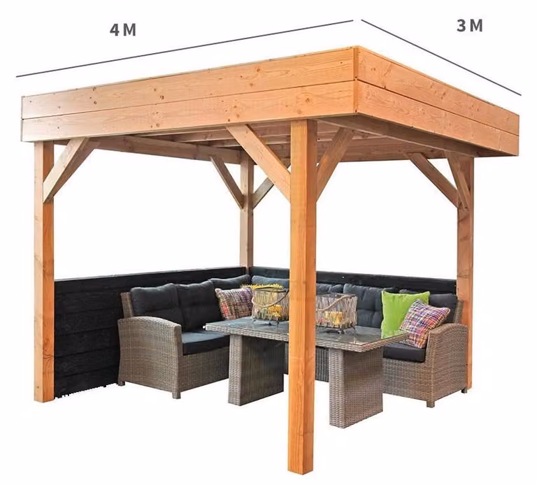 Veranda Overkapping Buitenkans 43 De Boet 400 x 300 cm