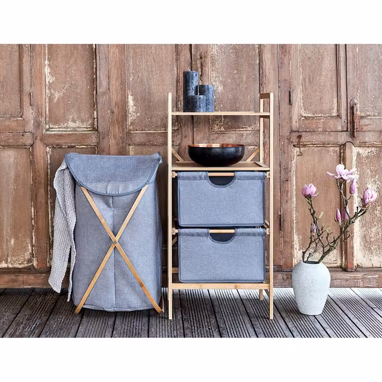 home24 Open kast Bahari bruin B/D/H: 44 x 34 x 96 cm