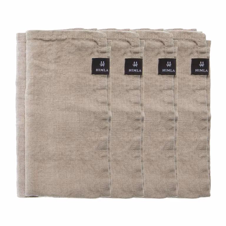 Himla Sunshine servet 4-pack natuur beige