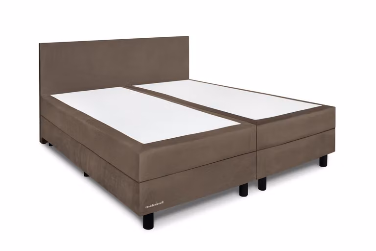 Boxspring Isabella Taupe Monolith 09 van Beddenleeuw, B/D: 80 x 200 cm