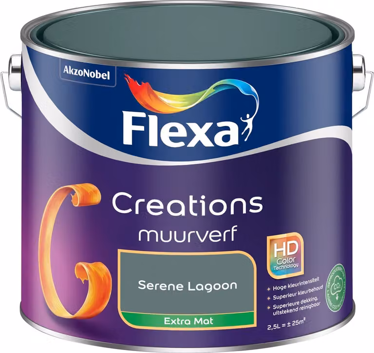 Flexa Creations Muurverf Extra Mat - Serene Lagoon - 2,5 L