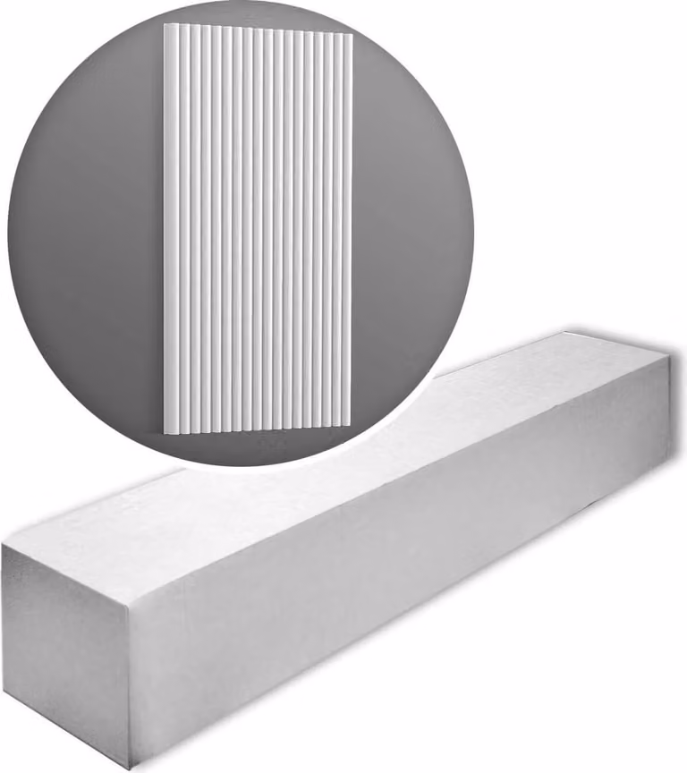 Orac Decor WX210-box REED 3D muurpaneel muurbekleding, 1 doos van 10 lijsten, 20 m