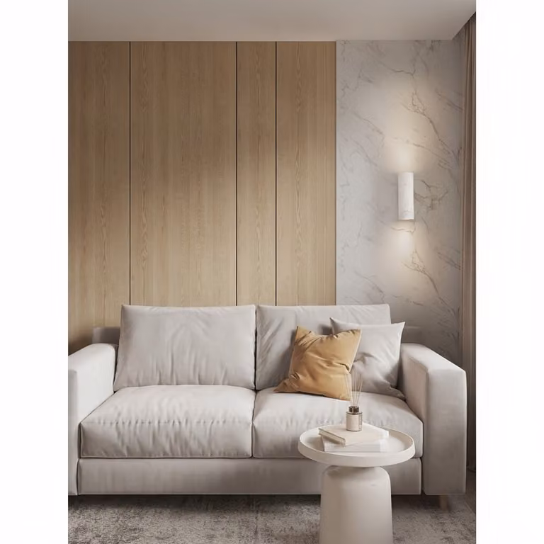 Lyora Design wandlamp Olvio wit marmer