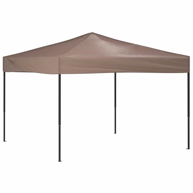 vidaXL Partytent inklapbaar, taupe, 3 x 3 meter