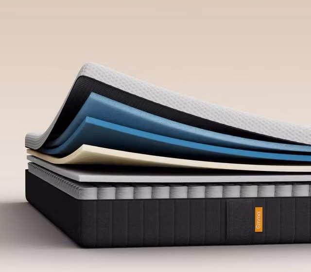 Emma Original Pro Hybrid Matras voor volwassenen, Grijs, B/D/H: 90 x 210 cm