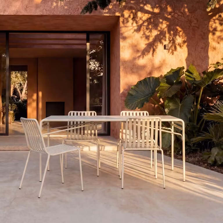 Tikamoon Tuinset voor 6 personen in beige metaal