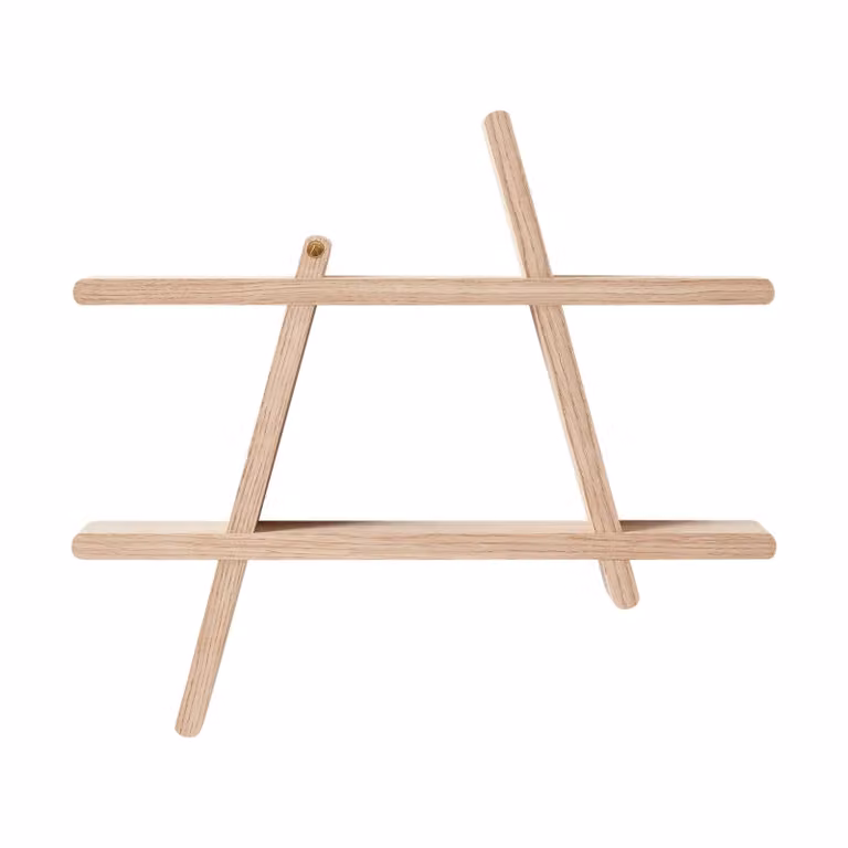 Andersen Furniture A-Shelf wandrek Medium Oak B/D/H: 52 x 9 x 46 cm