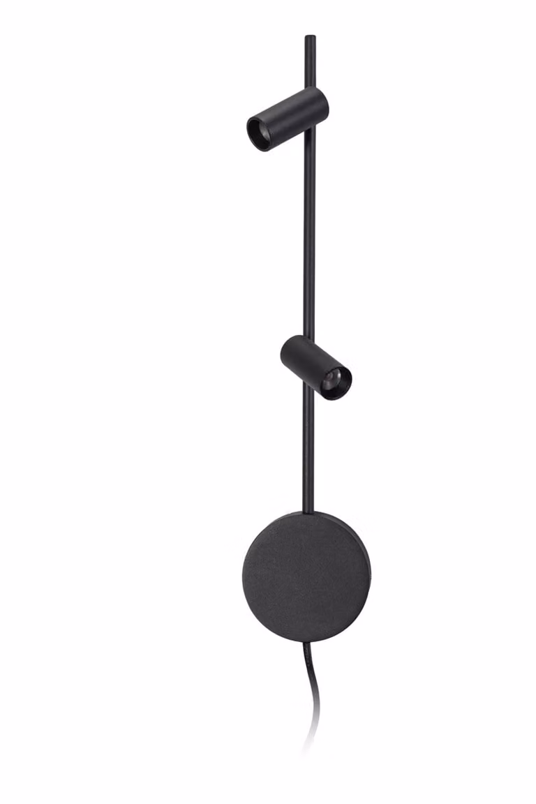 ETH Minora Led Wandleeslamp met 2x Led - Zwart