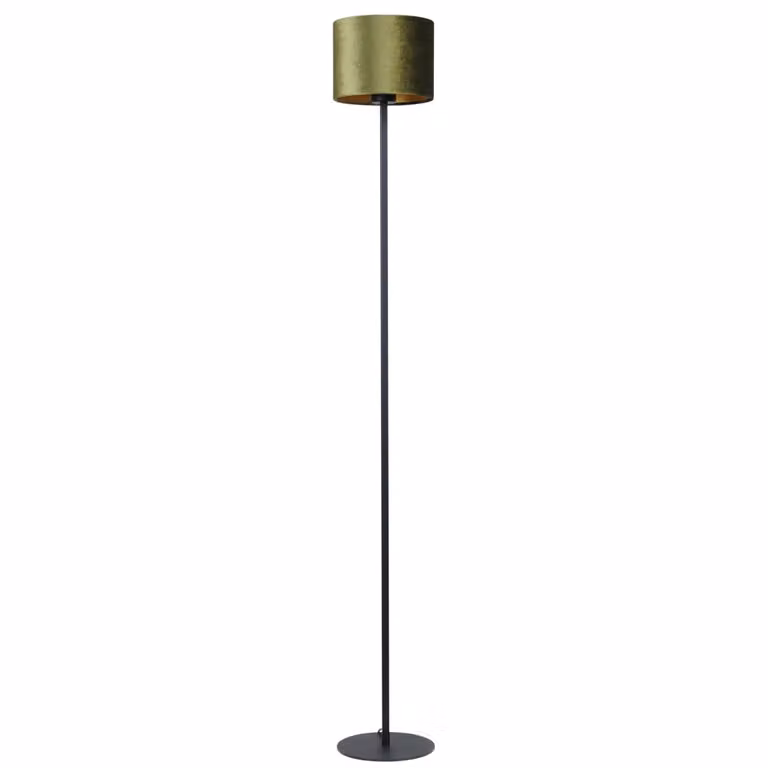 Masterlight Venus vloerlamp zwart met groene lampenkap, Hoogte: 150 cm