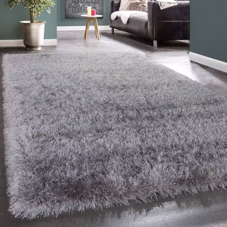 Luxe Hoogpolig Vloerkleed Shaggy Modern Effen Kleur 120 x 170 cm