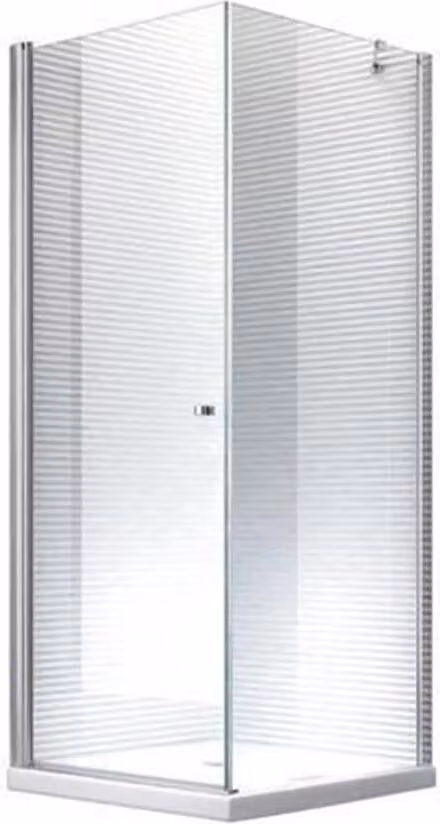 Glaszentrum Hagen Douchecabine Hades inclusief douchebak en afvoer, B/D/H: 80 x 80 x 195 cm