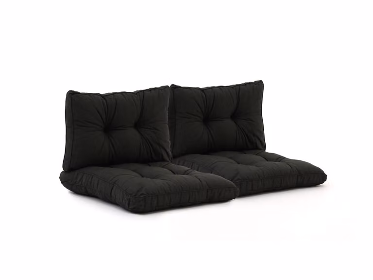 Madison Loungekussen Tuin Dralon Zwart B: 73 cm, D: 43 cm