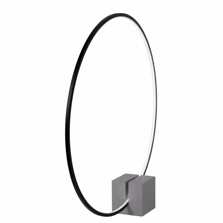 Lucide Cirkelis Tafellamp - Zwart - Rond - Ø 83 cm - Dimbare LED