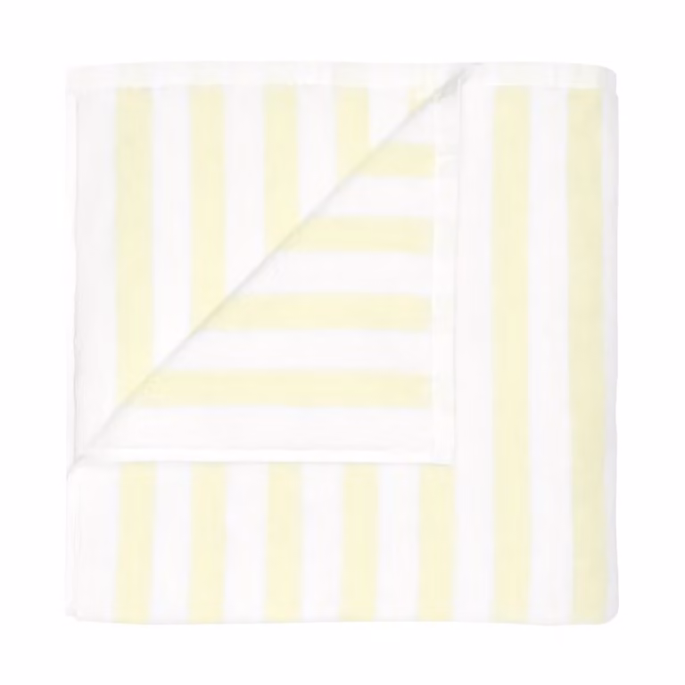 Blomus Arto handdoek Wit-transparant geel, 70 x 140 cm