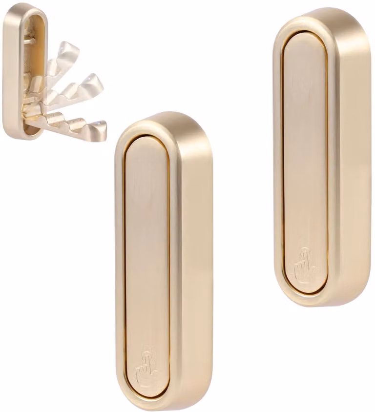 Dailygoods Opvouwbare Wandhaken Goud - 2 Stuks - Zinklegering - Jashaken voor Badjassen en Rugzakken