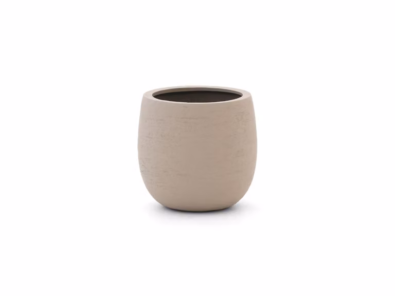 Luca Lifestyle Bloempot Terreno - Beige - Kunststof - ø42 cm
