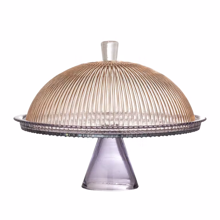 Bloomingville Taartplateau Tayo Glas Meerkleurig Diameter: 32 cm