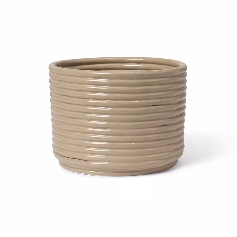 Ferm Living Corduroy pot Cashmere beige B: 20 cm, H: 15 cm