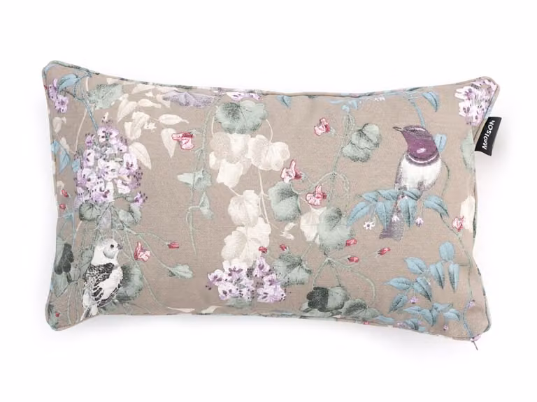 Madison Sierkussen Tuin Bruin met Bloemenmotief B: 50 cm, H: 30 cm