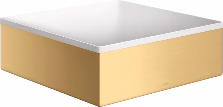Hansgrohe AXOR Suite wastafelblad, geborsteld goud, zonder kraangat en overloop