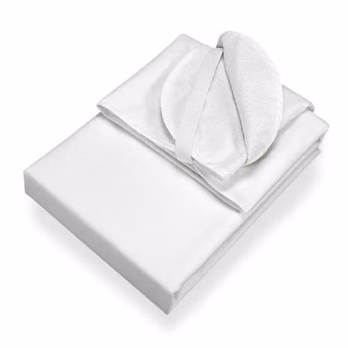 SETEX Molton badstof matrashoes, omkeerbaar en waterdicht, wit, B/D/H: 90 x 190 cm