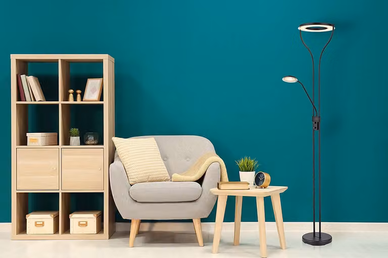 Globo Lighting Design LED-vloerlamp zwart B: 30 cm, D: 30 cm, H: 194 cm