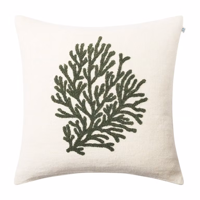 Chhatwal & Jonsson Coral kussenhoes Cactus green 50 x 50 cm
