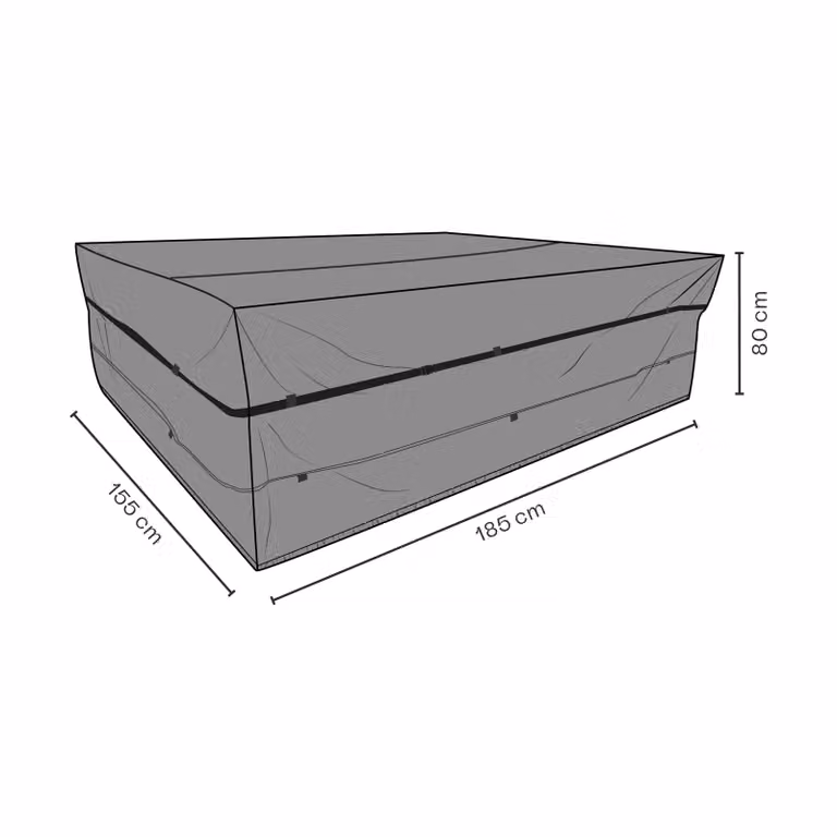 Brafab Meubelbescherming Eettafelset Zwart 185 x 155 cm