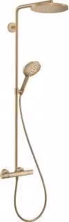 Hansgrohe Raindance S douchekolom 240 1jet PowderRain EcoSmart met thermostaat, geborsteld brons