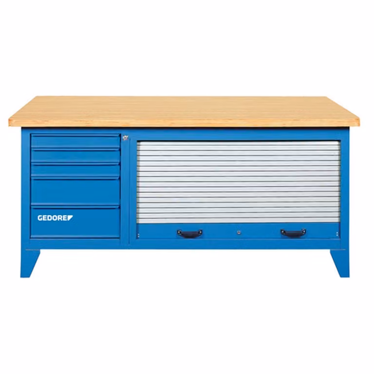 Gedore werkbank met metalen jaloezie, model B 1500 L