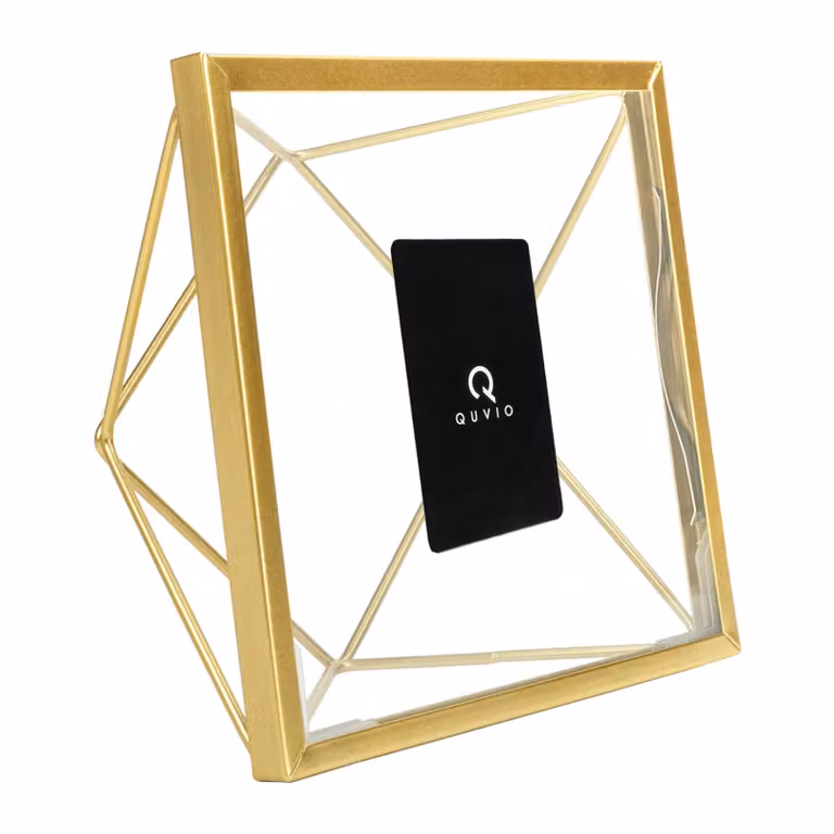 QUVIO Fotolijst Hexagon Goud B/D/H: 6,5 x 15 x 15 cm