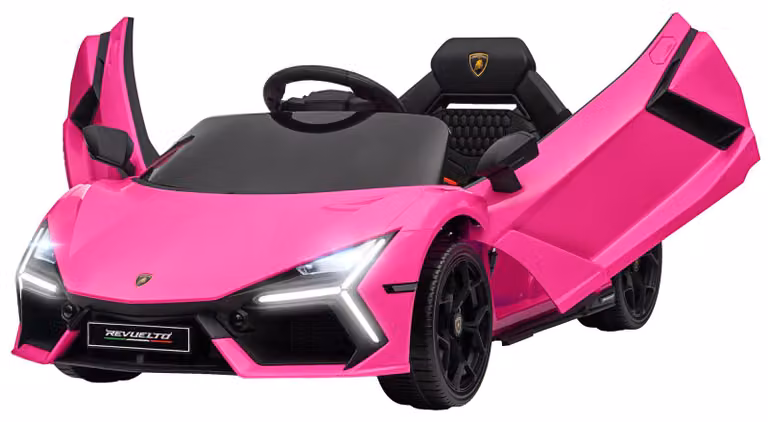 AIYAPLAY Elektrische kinderauto 12V met 2.4G afstandsbediening en muziek - Roze