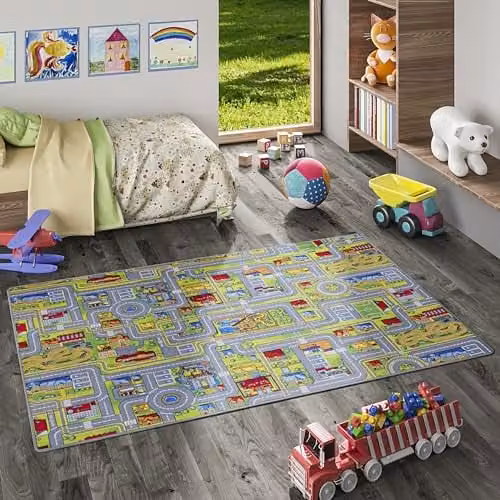 Snapstyle Vloerkleed Kinderspeeltapijt Avonturenland Kleurrijk van Polypropyleen