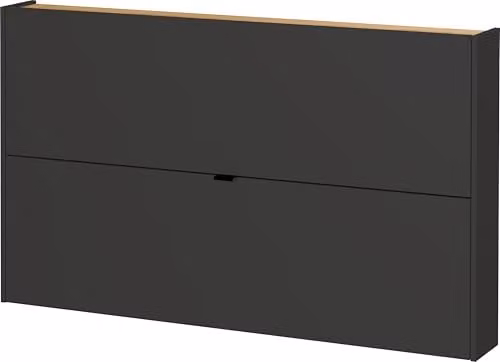 Germania Schoenenkast Ameca met soft-close deuren, Grafiet/Navarra-eiken, B: 99 cm, H: 83 cm, D: 22 cm