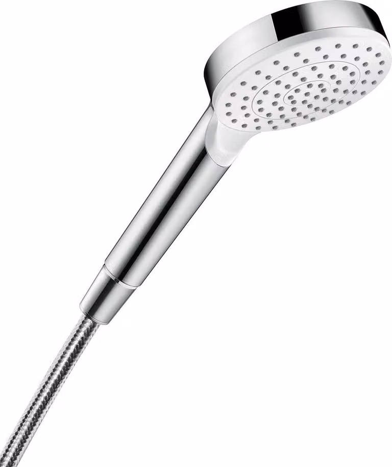 Hansgrohe Crometta douchekop voor handgebruik, chroom en wit, voor wandmontage