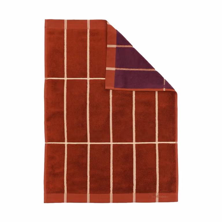 Marimekko Tiiliskivi handdoek Brick-plum-hay B: 50 cm, H: 70 cm